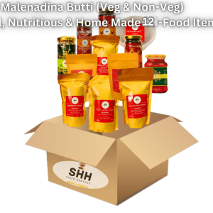 VEG & NON VEG - Medium  Butti(250 gm) 12 Items  Combo Pack             ......... (   1.Chicken Pickle 2.  Tuna Fish Pickle 3. Prawns Pickle  4. Mango Pickle 5.Puliyogare  6. Bisibelebath Powder 7.Vangibath Powder  8.Peanut Chutney Powder  9.  Dal Chutney Powder 10.Lemon Pickle 11. Dry Fish Powder 12. Dry Prawns Powder )